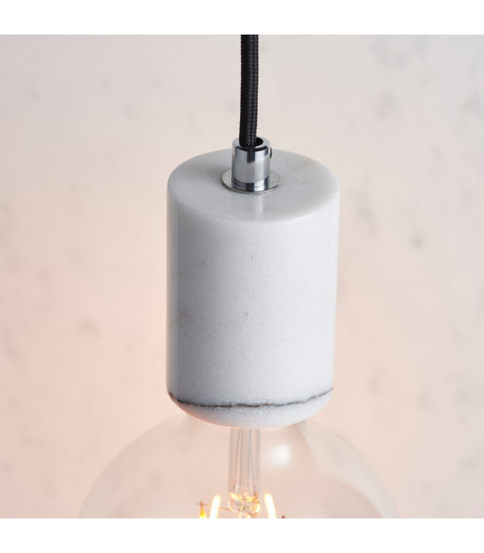 Otto Pendant White & Grey Marble-2