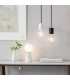 Otto Pendant Marble & Matt Black Paint 1 Light Dimmable IP20 - E27-2