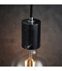 Otto Pendant Marble & Matt Black Paint 1 Light Dimmable IP20 - E27-3