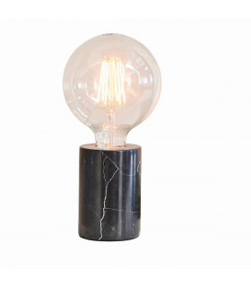 Otto Table Lamp Black Marble 1 Light IP20 - E27