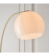 Otto Floor Lamp Satin Brushed Gold Effect Plate & Gloss Opal Glass 1 Light IP20 - E27-3