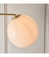 Otto Floor Lamp Satin Brushed Gold Effect Plate & Gloss Opal Glass 1 Light IP20 - E27-4