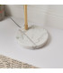 Otto Floor Lamp Satin Brushed Gold Effect Plate & Gloss Opal Glass 1 Light IP20 - E27-6