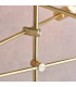 Rubens Pendant Satin Brushed Gold Effect Plate 6 Light Dimmable IP20 - E27-4