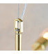 Rubens Pendant Satin Brushed Gold Effect Plate 6 Light Dimmable IP20 - E27-6