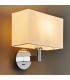 Owen Wall Chrome Effect Plate 1 Light Dimmable IP20 - E27 (Shade Sold Separately)-5