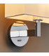 Owen Wall Chrome Effect Plate 1 Light Dimmable IP20 - E27 (Shade Sold Separately)-6