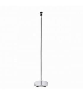 Owen Floor Lamp Chrome Effect Plate 1 Light IP20 - E27 (Shade Sold Separately)