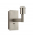 Owen Usb Wall Matt Nickel Plate 1 Light IP20 - E27 (Shade Sold Separately)