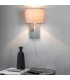 Owen Usb Wall Matt Nickel Plate 1 Light IP20 - E27 (Shade Sold Separately)-1