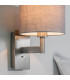 Owen Usb Wall Matt Nickel Plate 1 Light IP20 - E27 (Shade Sold Separately)-2