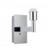 Owen Usb Wall Chrome Effect Plate 1 Light IP20 - E27 (Shade Sold Separately)