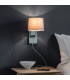 Owen Usb Wall Chrome Effect Plate 1 Light IP20 - E27 (Shade Sold Separately)-3
