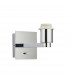 Issac Wall Chrome Effect Plate 1 Light Dimmable IP20 - E27