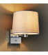 Issac Wall Chrome Effect Plate 1 Light Dimmable IP20 - E27-1