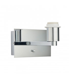 Issac Usb Wall Chrome Effect Plate 1 Light IP20 - E27