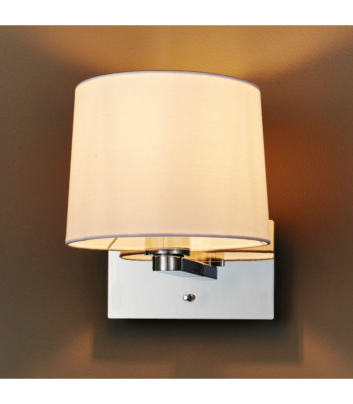 Issac Usb Wall Chrome Effect Plate 1 Light IP20 - E27-2