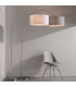 Cylinder Shade Vintage White Fabric 1 Light IP20 - E27-5