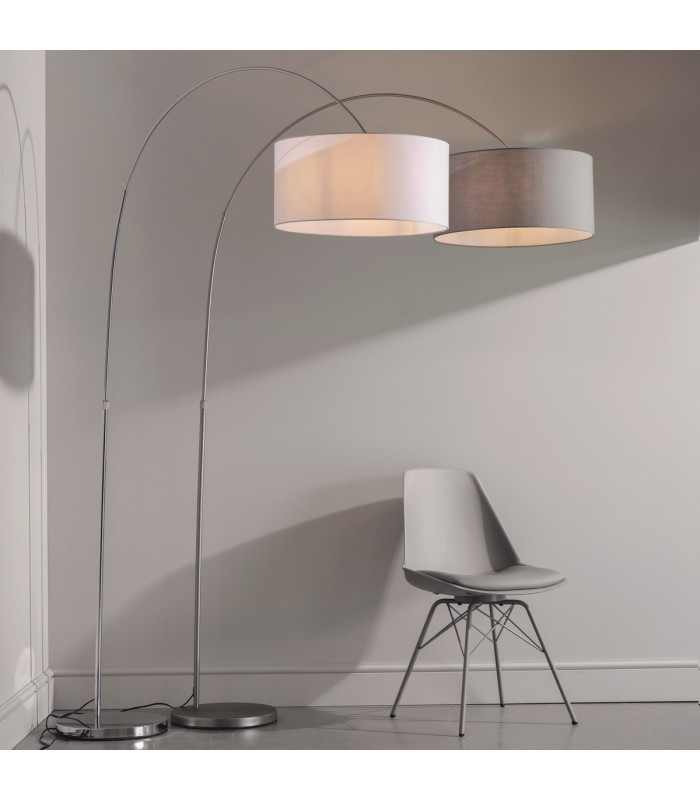 Cylinder Shade Vintage White Fabric 1 Light IP20 - E27-5