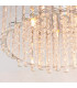 Hanna Flush Clear Crystal (K5) Glass & Chrome Effect Plate 4 Light Dimmable IP20 - G9-5