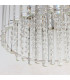 Hanna Flush Clear Crystal (K5) Glass & Chrome Effect Plate 4 Light Dimmable IP20 - G9-6