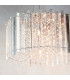 Hanna Pendant Clear Crystal (K5) Glass & Chrome Effect Plate 5 Light Dimmable IP20 - G9-2