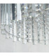 Hanna Pendant Clear Crystal (K5) Glass & Chrome Effect Plate 5 Light Dimmable IP20 - G9-5