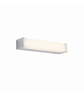 Edge Bathroom Integrated LED Wall Chrome Effect Plate & Opal 1 Light IP44