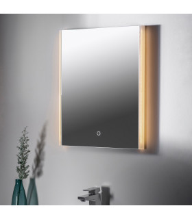 Mistral Bathroom Integrated LED Wall Mirrored Glass & Metallic Silver Effect Paint 1 Light IP44-1