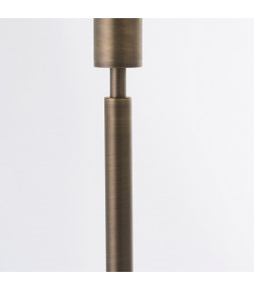 Owen Usb Table Lamp Dark Antique Bronze Effect Plate 1 Light IP20 - E27 (Shade Sold Separately)-1