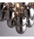 Infinity Pendant Black Chrome Effect Plate & Smokey Mirror Effect Tinted Glass 6 Light Dimmable IP20 - G9-5
