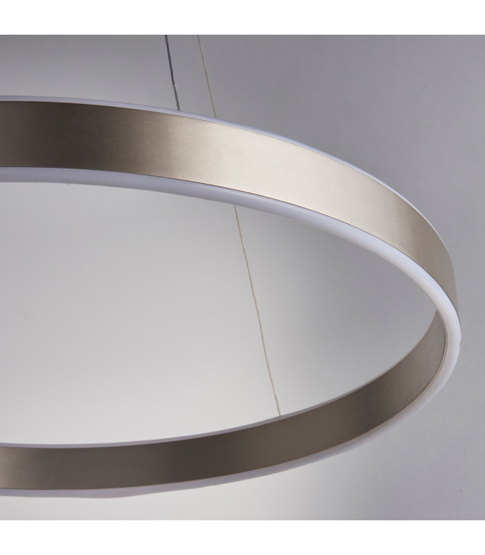 Gen Integrated LED Pendant Matt Nickel Plate & Frosted Acrylic 1 Light Dimmable IP20-6