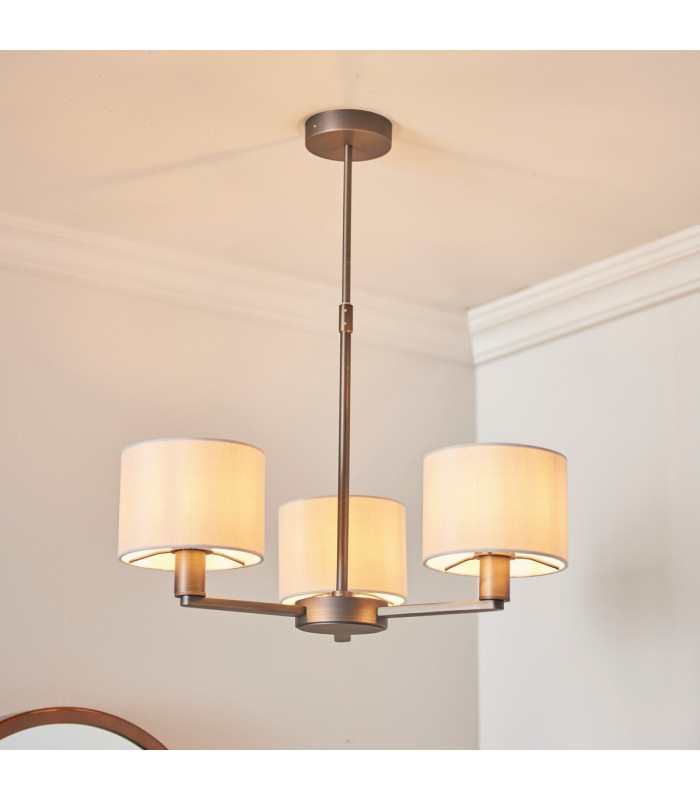 Daley Multi Arm Pendant Light Antique Bronze Plate-2