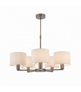Daley Multi Arm Pendant Light Antique Bronze Plate