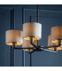 Daley Multi Arm Pendant Light Antique Bronze Plate-2