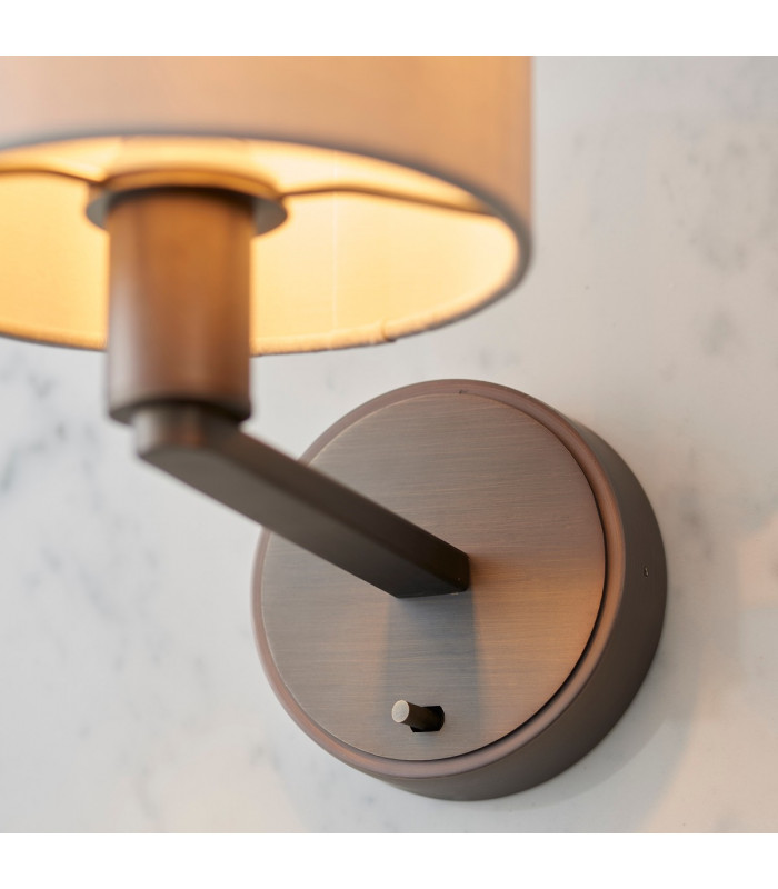 Daley Wall Lamp Antique Bronze Plate-3