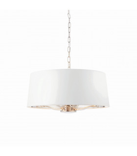 Harvey Multi Arm Cylindrical Pendant Light Bright Nickel Plate