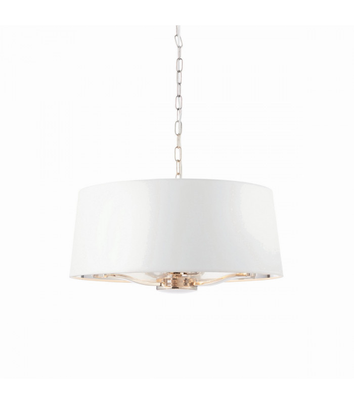 Harvey Multi Arm Cylindrical Pendant Light Bright Nickel Plate