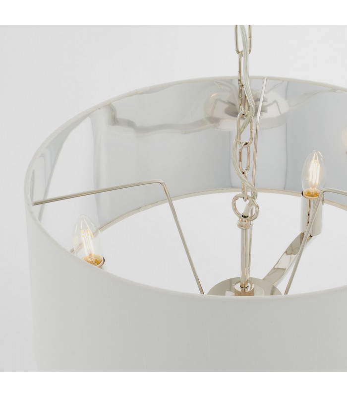 Harvey Multi Arm Cylindrical Pendant Light Bright Nickel Plate-5