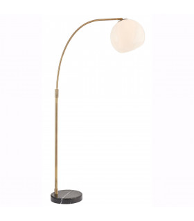 Otto Complete Floor Lamp Matt Antique Brass Plate