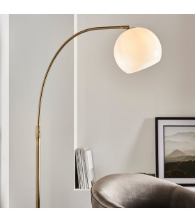 Otto Complete Floor Lamp Matt Antique Brass Plate-2