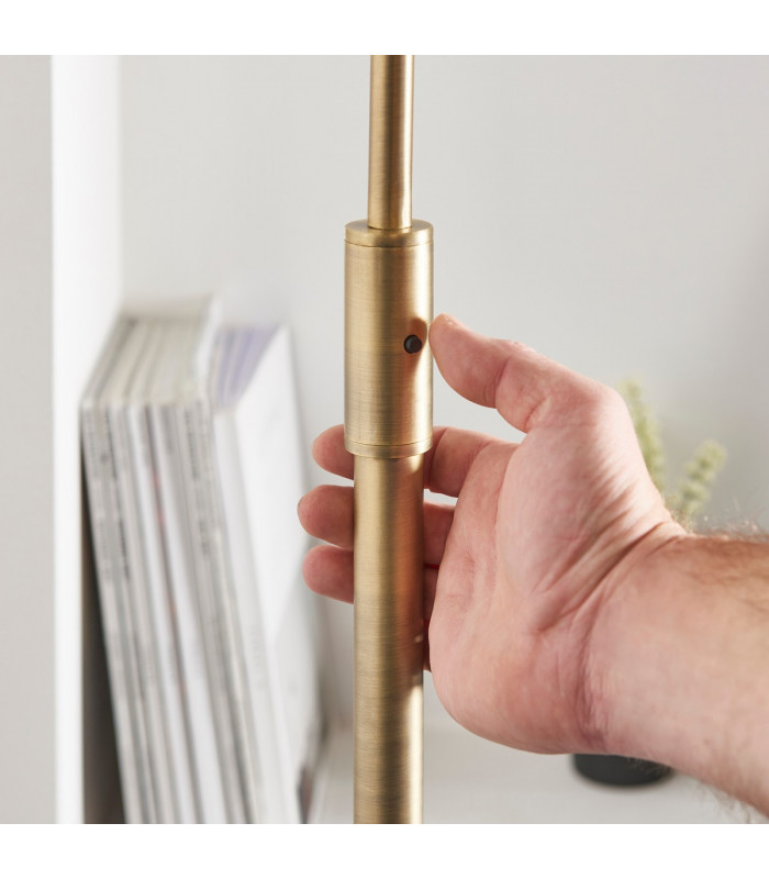 Otto Complete Floor Lamp Matt Antique Brass Plate-5
