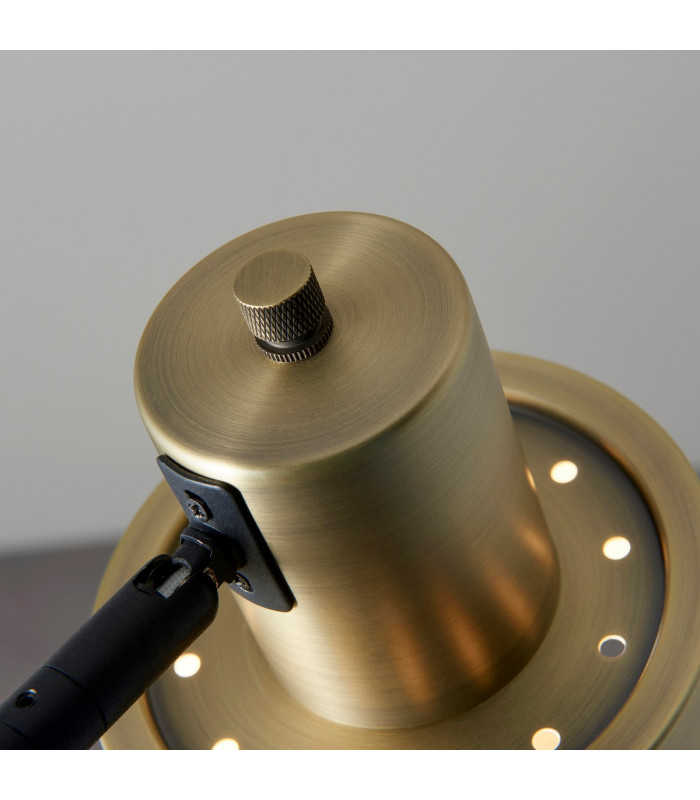 Mayfield Task Floor Lamp Matt Antique Brass Plate-5