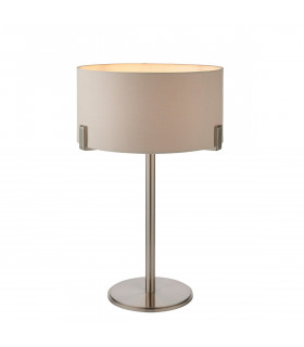 Hayfield Table Lamp Satin Nickel Plate