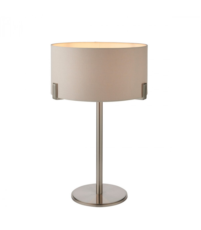 Hayfield Table Lamp Satin Nickel Plate