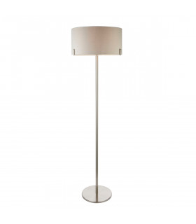 Hayfield Floor Lamp Satin Nickel Plate