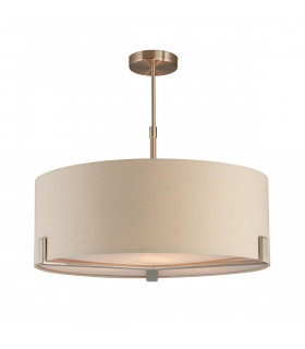 Hayfield Multi Arm Pendant Light Satin Nickel Plate