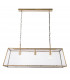 Hurst Multi Arm Pendant Light Matt Antique Brass Plate