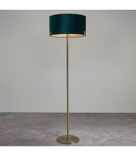 Hayfield Floor Lamp Matt Antique Brass Plate-1