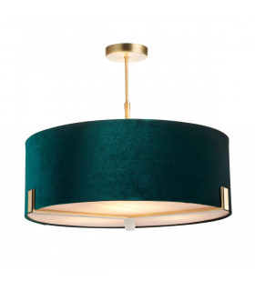 Hayfield Multi Arm Pendant Light Matt Antique Brass Plate